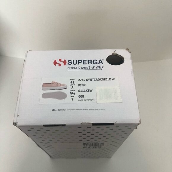 SUPERGA 2750 Synth Crocodile Embossed Sneakers 41 - Picture 3 of 11